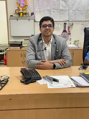 Dr Animesh Gupta cardiologist with stethoscope smiling
